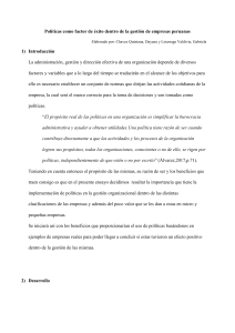 Políticas en la Gestión Empresarial Peruana: Factores de Éxito