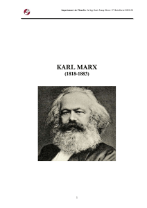 Karl Marx: Apuntes de Filosofía para Bachillerato