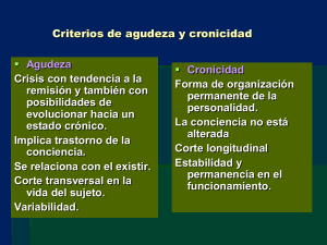 Agudeza vs. Cronicidad: Criterios Comparativos