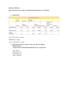Balance de Agua Edificio: Consumo y Cálculo Anual
