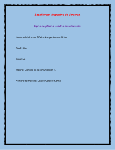 Tipos de planos en televisión: Guía para estudiantes