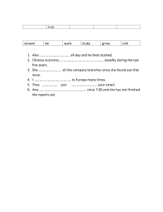 Verb Tense Practice Worksheet