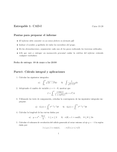 Cálculo Integral y Series: Tarea CAD-I 19/20
