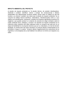 Impacto Ambiental: Centro Educativo