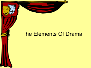 Elements of Drama: Literary, Technical & Performance Aspects