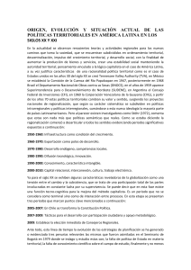Políticas Territoriales en América Latina Siglos XX-XXI