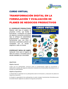 Curso Transformación Digital: Planes Negocios