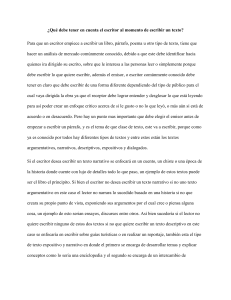 Guía para escritores: Consideraciones clave al escribir