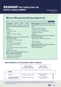 Digital Single Market Roadmap: EU Progress & Goals