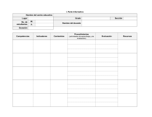 Formulario de Planificación de Lecciones