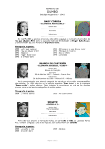 Reparto Doblaje Argentino Dumbo (1942)