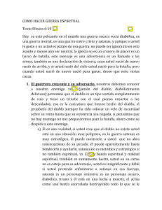 Guerra Espiritual: Un Sermón Cristiano sobre Efesios 6:10