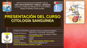 Citología Sanguínea: Presentación del Curso (IES JCM)