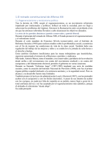Alfonso XIII: Regeneracionismo y Crisis Política