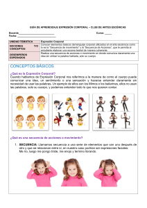 Expresión Corporal: Guía de Aprendizaje para Artes Escénicas