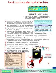 Guía de Instalación Filtro Ecoplas