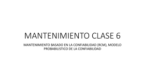 Mantenimiento Basado en Confiabilidad (RCM)