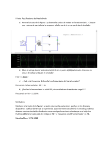 Rectificador de Media Onda: Informe de Laboratorio