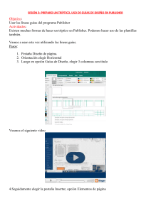 Crear un Tríptico en Publisher: Guía con Líneas Guía