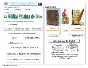 Hoja de Trabajo: La Biblia - Preguntas y Respuestas
