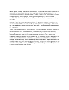 Gestión talento humano