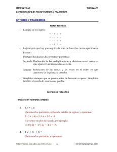 enteros fracciones resueltos