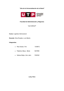 Informe de Logística Internacional de AJE GROUP
