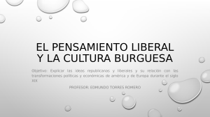 Pensamiento Liberal y Cultura Burguesa en el Siglo XIX