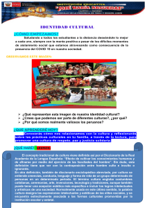 Identidad Cultural: Guía de Estudio para Secundaria