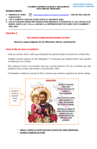 Valores, Espiritualidad y Religiones: San José y el Trabajo