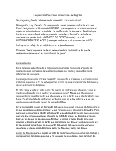 Perversión como estructura: Análisis psicoanalítico
