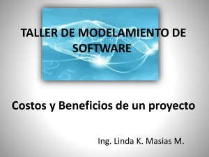 Costos y Beneficios en Modelado de Software