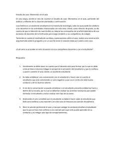 Estudio de caso: Manejo de conducta estudiantil