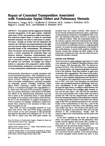 Repair of Corrected Transposition Associated With Ventricular Septal Defect and Pulmonary Stenosis - Florentino J. Vargas et al.