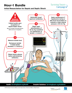 Sepsis & Septic Shock Hour-1 Resuscitation Guideline