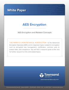 AES Encryption and Related Concepts