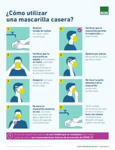 Cómo usar una mascarilla casera: Guía paso a paso