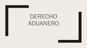 Derecho Aduanero: Presentación