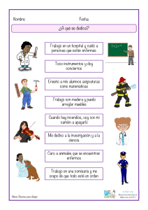 Hoja de trabajo: ¿A qué se dedica? Profesiones