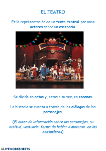 El Teatro: Definición y Estructura de una Obra Teatral