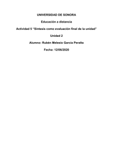 Síntesis Unidad 2: Ética y Moral - Universidad de Sonora