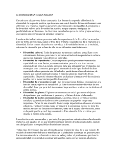 Diversidad e Inclusión en la Escuela: Un Enfoque Educativo