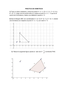 Práctica de Homotecia: Ejercicios de Geometría