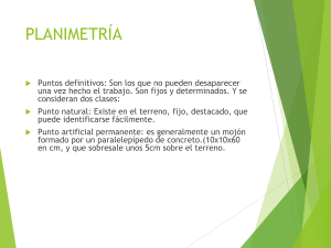 Planimetría y Medición de Distancias en Topografía