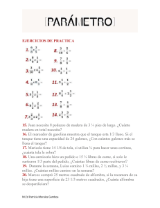 EJERCICIOS DE PRACTICA multiplicación y división de fracciones