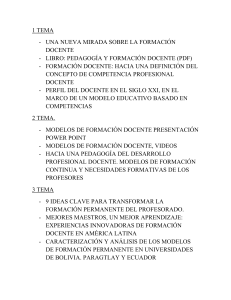 Formación Docente: Temas y Recursos Clave