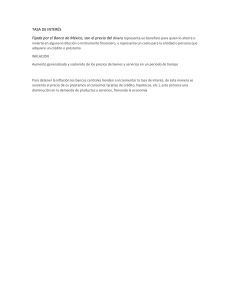Tasa de Interés e Inflación: Conceptos Clave
