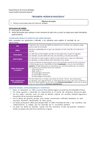 Herencia Biológica: Resumen para Cuarto Medio