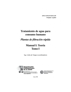 Tratamiento de Agua: Filtración Rápida - Manual Teórico