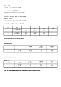 FAARFIELD Airport Pavement Design Report